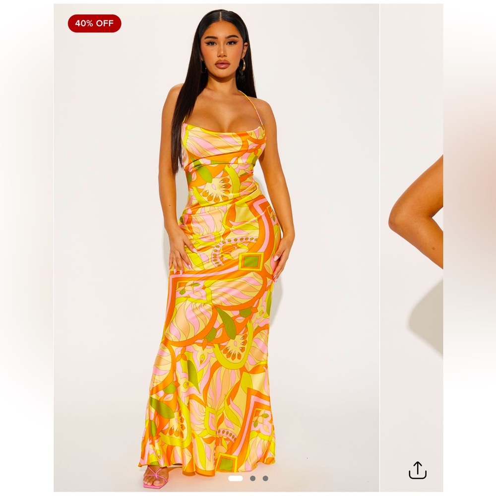 Vibrant Multicolor Maxi Dress
